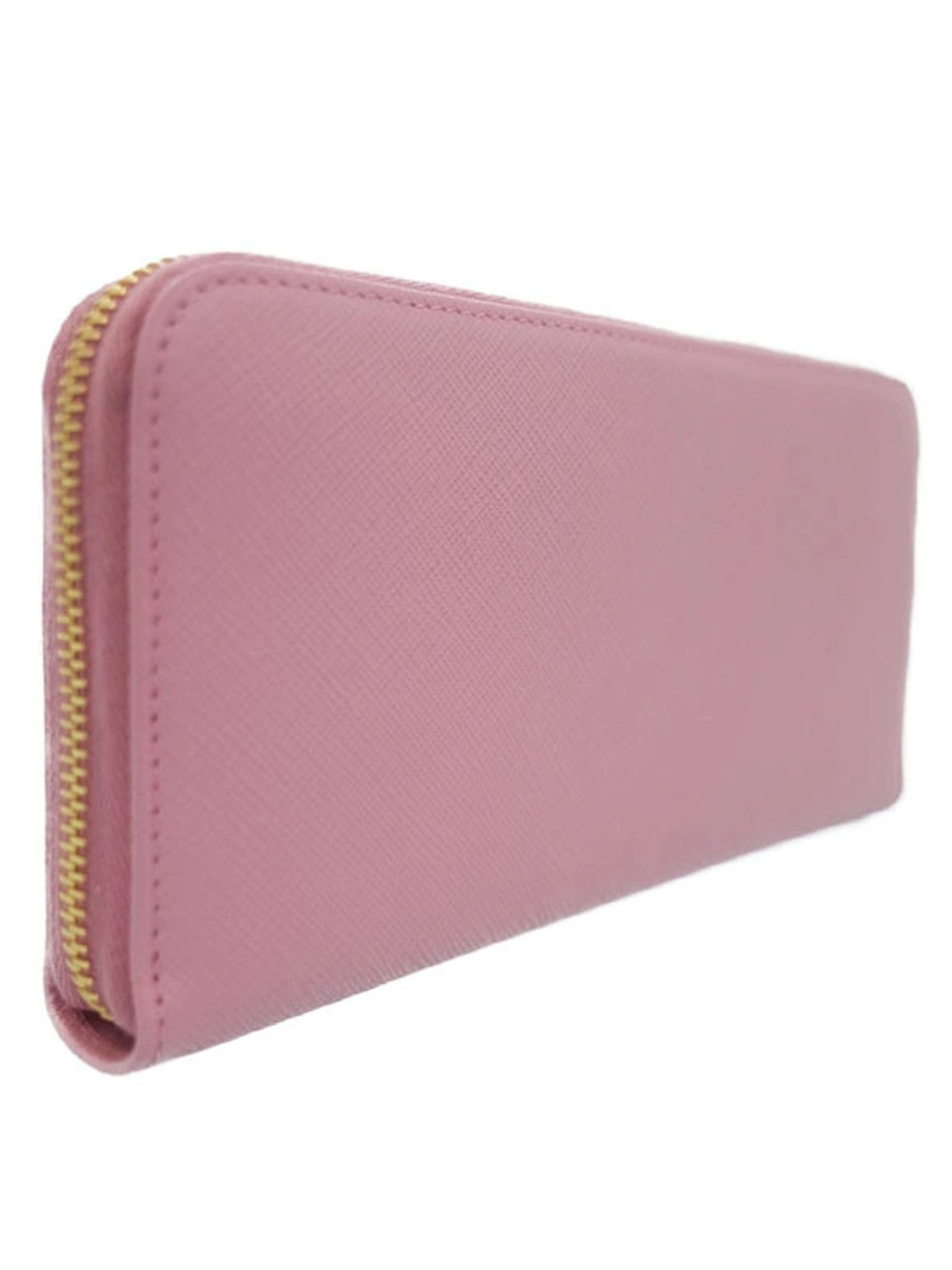 Prada Zipper Rion Round Long Wallet Black